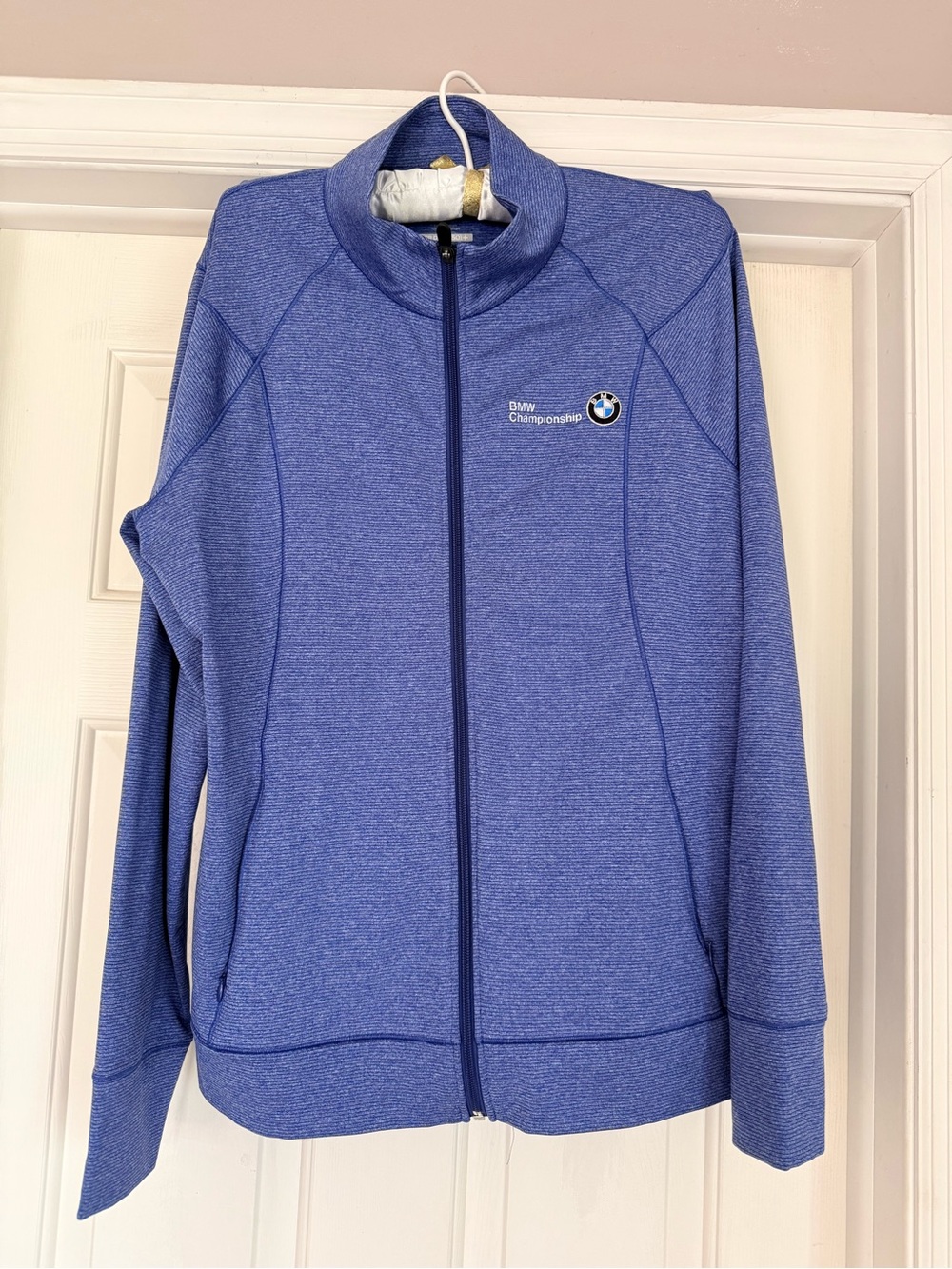 Cutter & Buck Golf Heathered Blue Performance Pullover